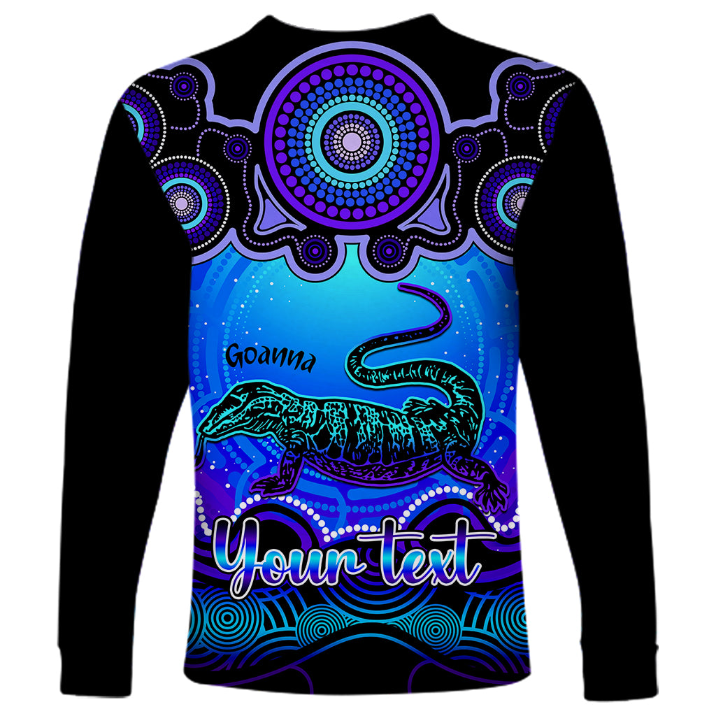 personalised-australia-capricorn-goanna-zodiac-long-sleeve-shirt-auz-astrology-aboriginal-blue