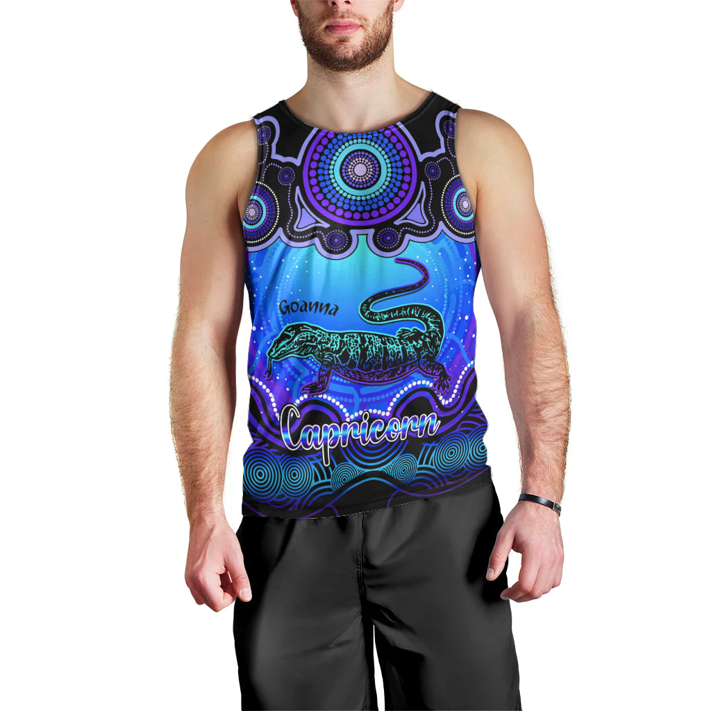 personalised-australia-capricorn-goanna-zodiac-men-tank-top-auz-astrology-aboriginal-blue