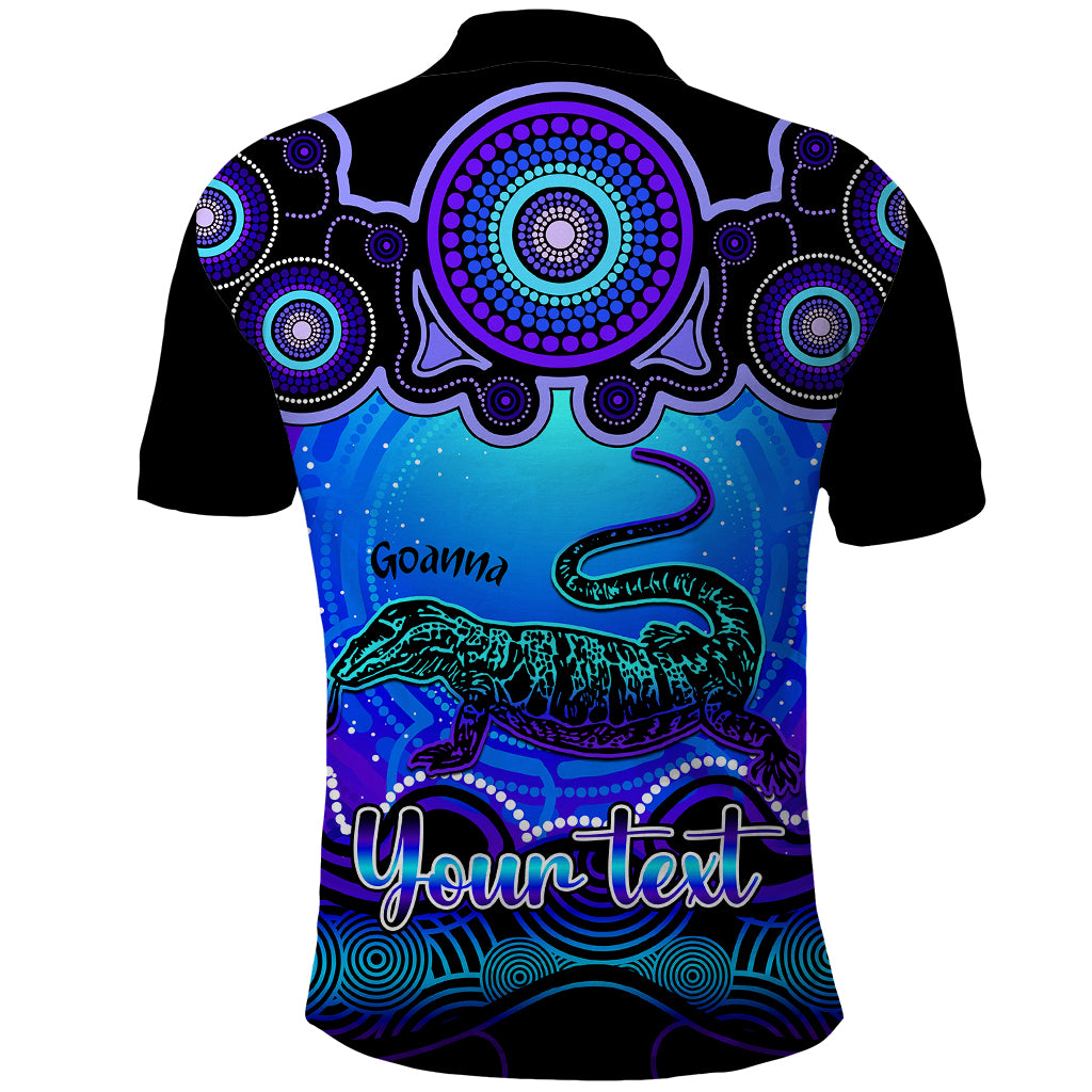 personalised-australia-capricorn-goanna-zodiac-polo-shirt-auz-astrology-aboriginal-blue