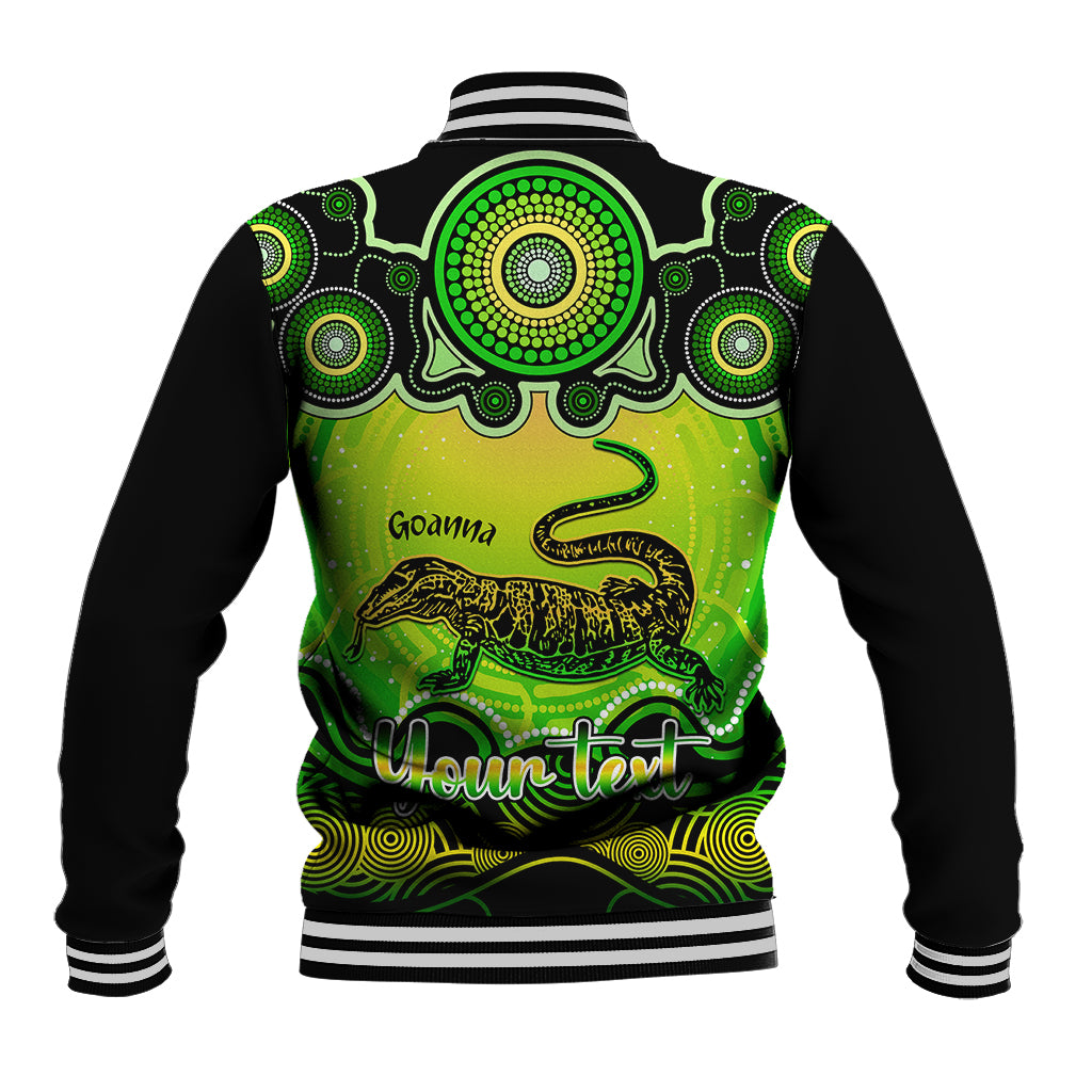 personalised-australia-capricorn-goanna-zodiac-baseball-jacket-auz-astrology-aboriginal-green