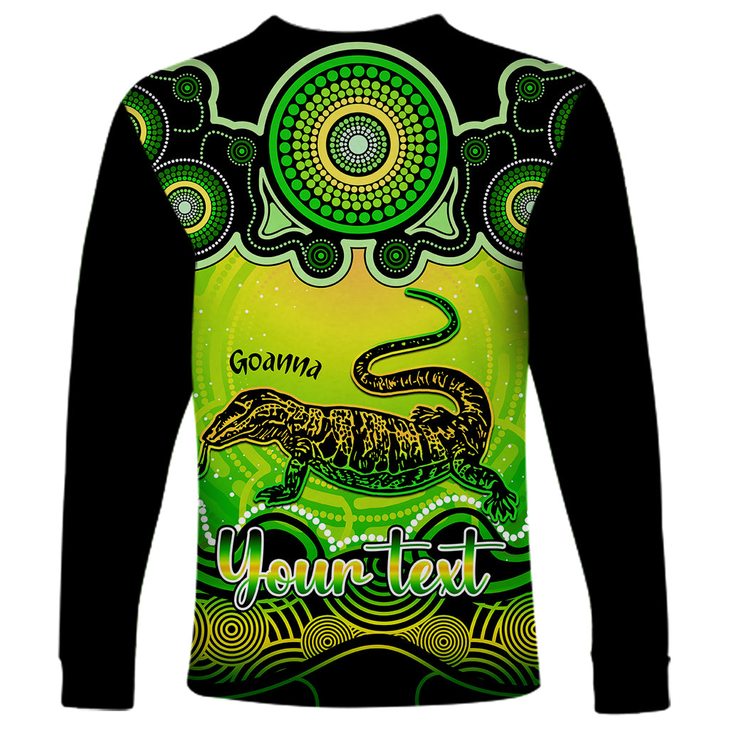 personalised-australia-capricorn-goanna-zodiac-long-sleeve-shirt-auz-astrology-aboriginal-green