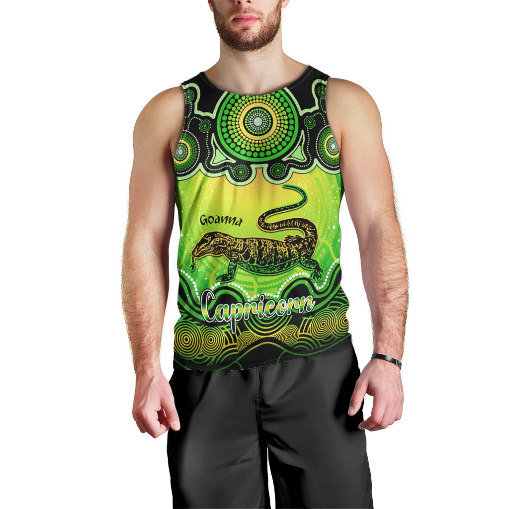 personalised-australia-capricorn-goanna-zodiac-men-tank-top-auz-astrology-aboriginal-green