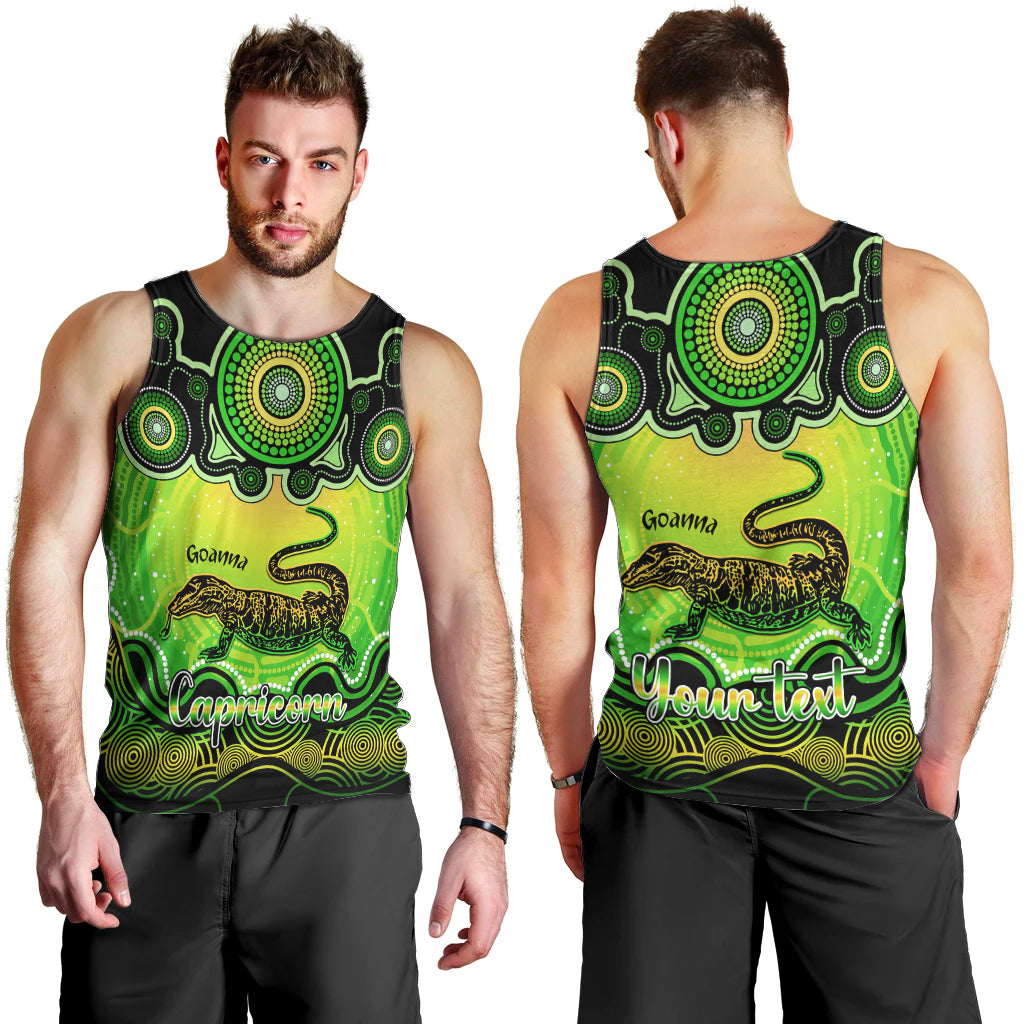 personalised-australia-capricorn-goanna-zodiac-men-tank-top-auz-astrology-aboriginal-green