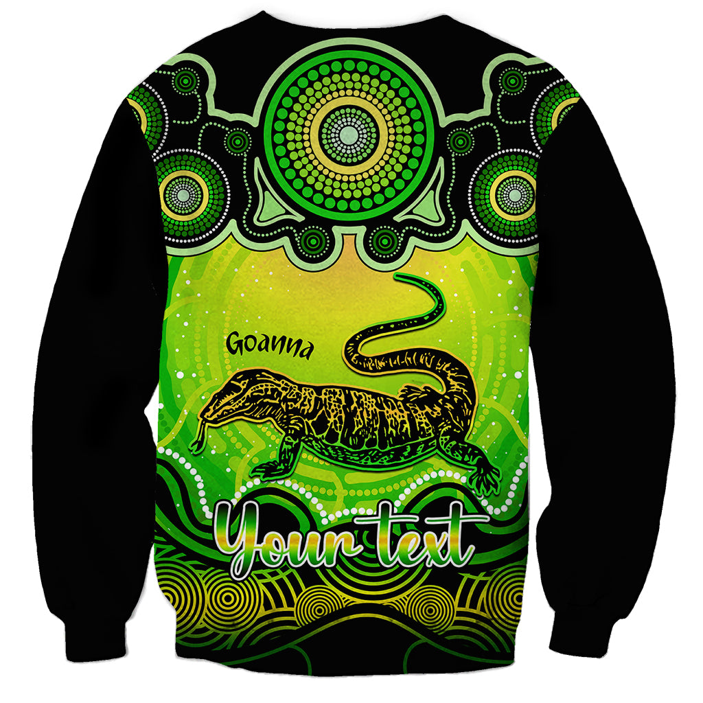 personalised-australia-capricorn-goanna-zodiac-sweatshirt-auz-astrology-aboriginal-green