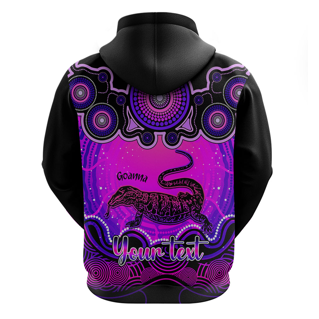 personalised-australia-capricorn-goanna-zodiac-hoodie-auz-astrology-aboriginal-magenta