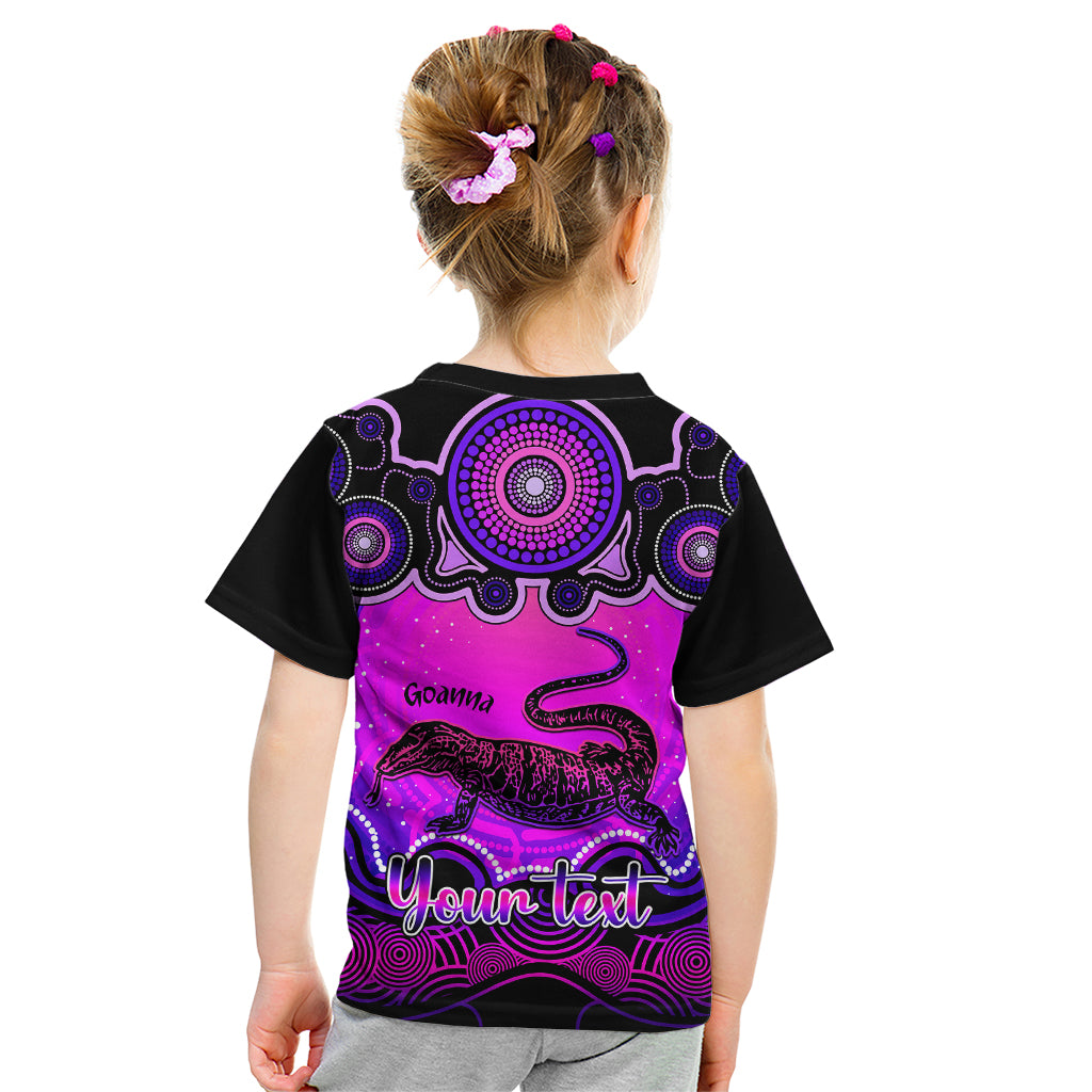 personalised-australia-capricorn-goanna-zodiac-kid-t-shirt-auz-astrology-aboriginal-magenta