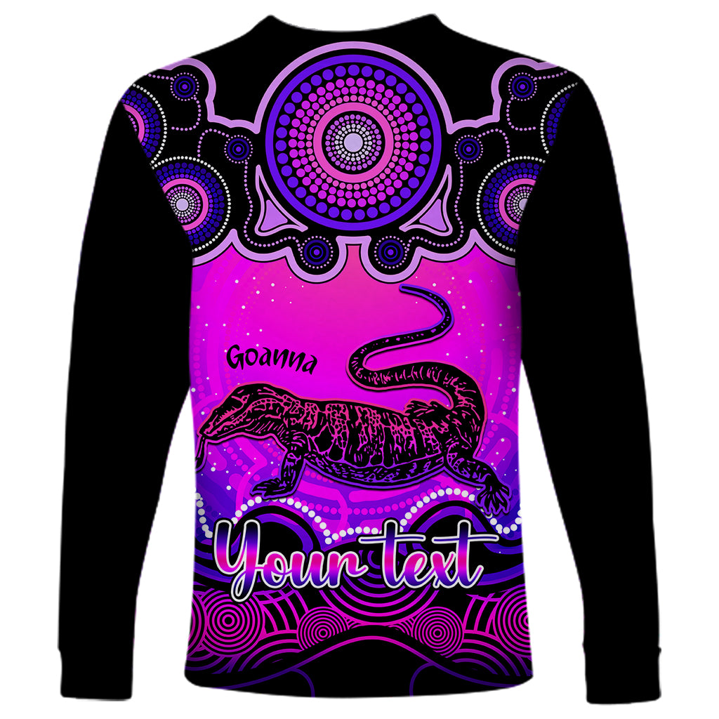 personalised-australia-capricorn-goanna-zodiac-long-sleeve-shirt-auz-astrology-aboriginal-magenta