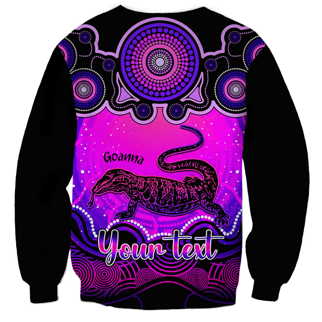 personalised-australia-capricorn-goanna-zodiac-sweatshirt-auz-astrology-aboriginal-magenta