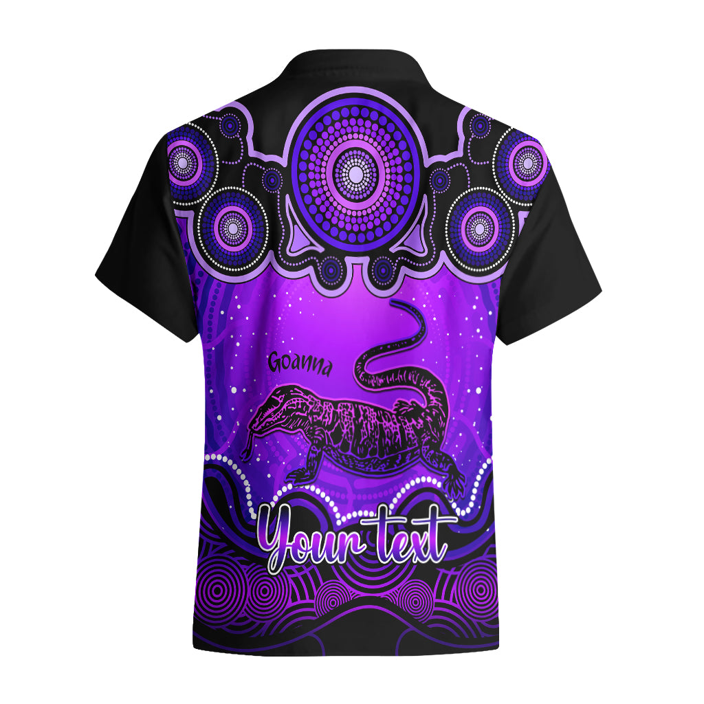 personalised-australia-capricorn-goanna-zodiac-hawaiian-shirt-auz-astrology-aboriginal-purple