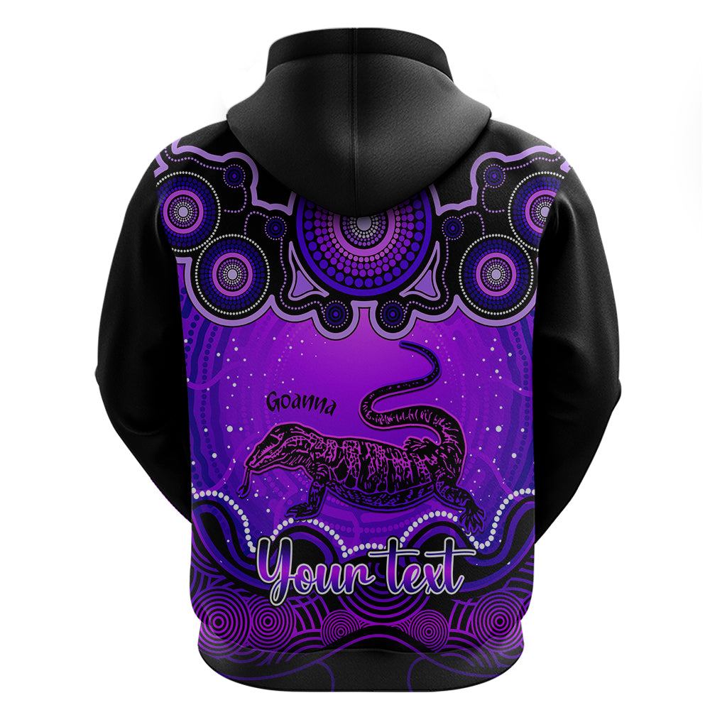 personalised-australia-capricorn-goanna-zodiac-hoodie-auz-astrology-aboriginal-purple