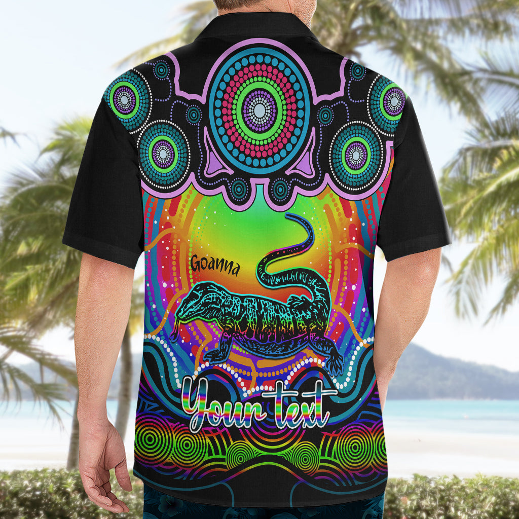 personalised-australia-capricorn-goanna-zodiac-hawaiian-shirt-auz-astrology-aboriginal-rainbow