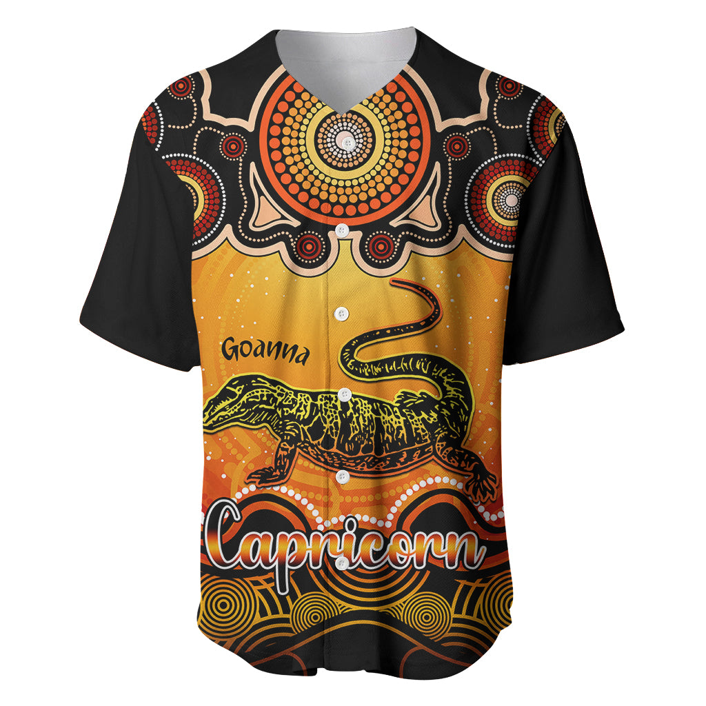 personalised-australia-capricorn-goanna-zodiac-baseball-jersey-auz-astrology-aboriginal-red