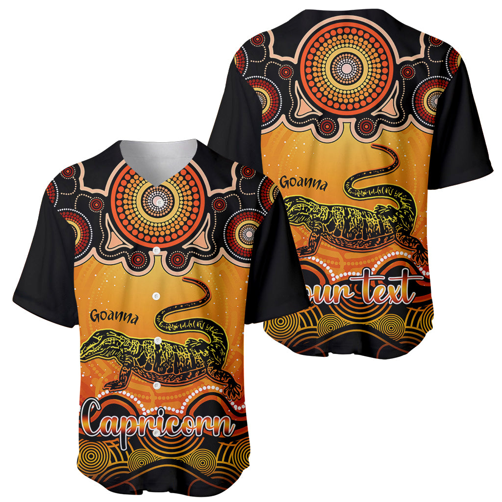 personalised-australia-capricorn-goanna-zodiac-baseball-jersey-auz-astrology-aboriginal-red