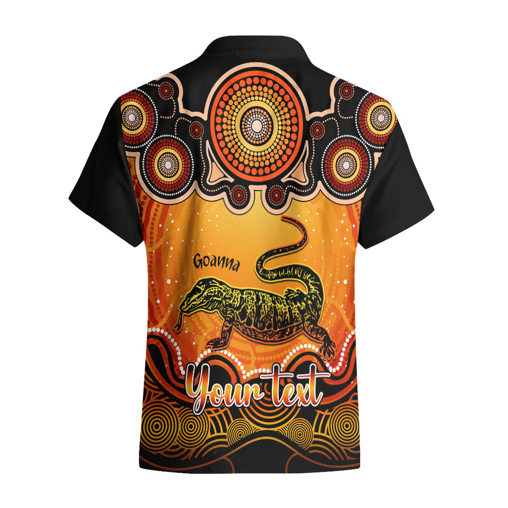 personalised-australia-capricorn-goanna-zodiac-hawaiian-shirt-auz-astrology-aboriginal-red