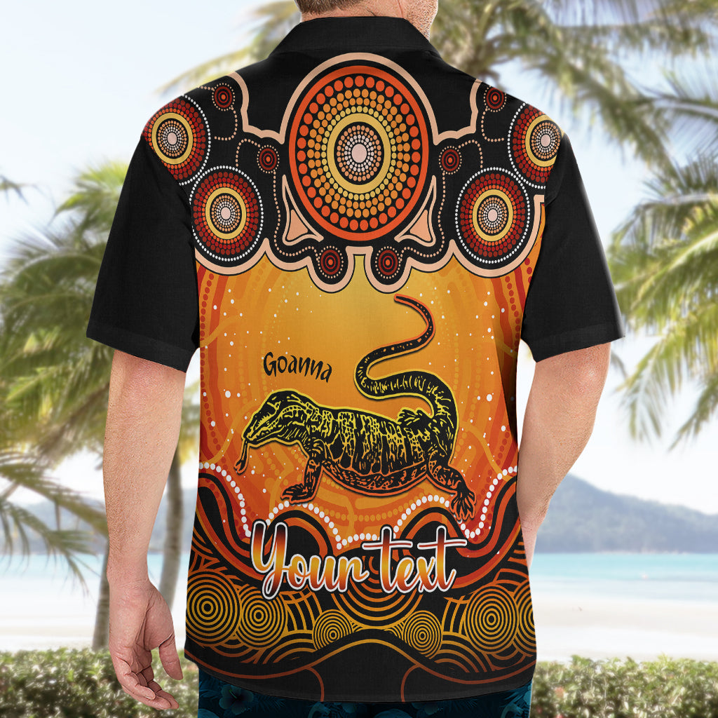 personalised-australia-capricorn-goanna-zodiac-hawaiian-shirt-auz-astrology-aboriginal-red