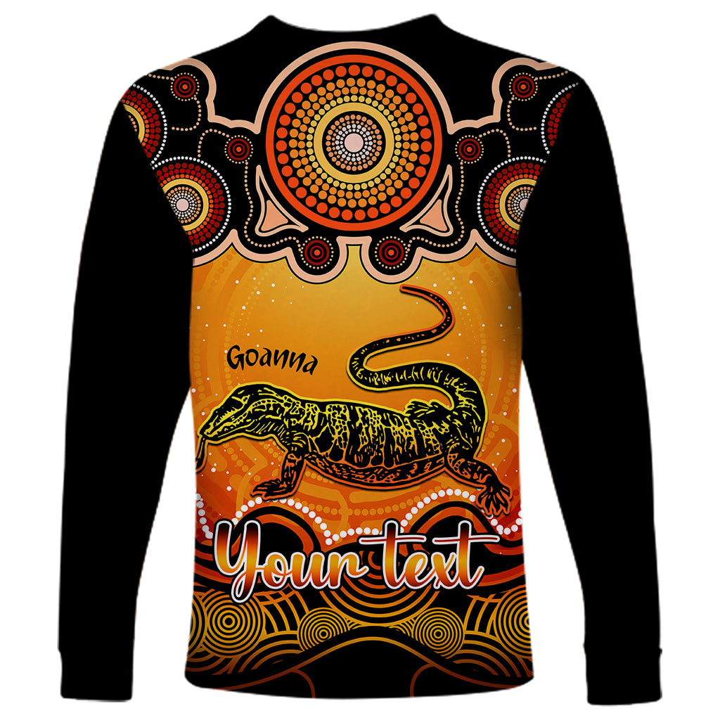 personalised-australia-capricorn-goanna-zodiac-long-sleeve-shirt-auz-astrology-aboriginal-red