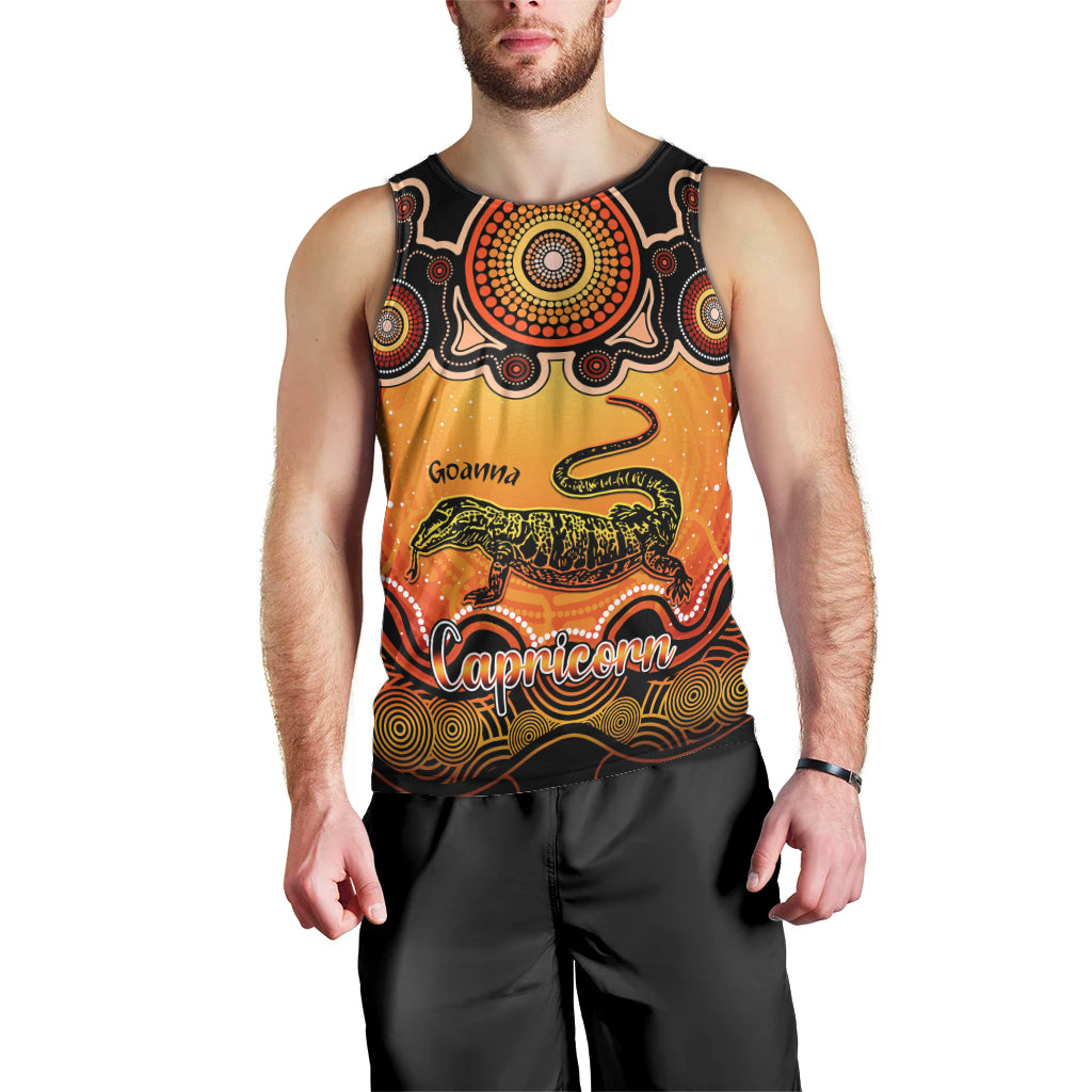 personalised-australia-capricorn-goanna-zodiac-men-tank-top-auz-astrology-aboriginal-red