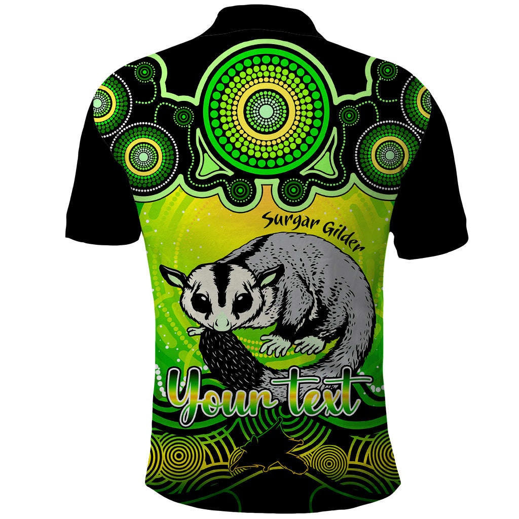 personalised-australia-gemini-sugar-gilder-zodiac-polo-shirt-auz-astrology-aboriginal-green