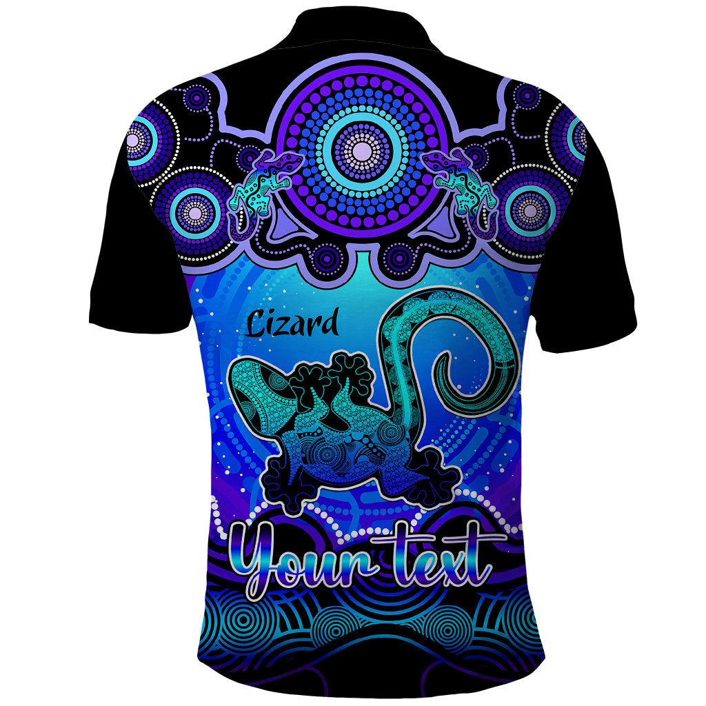 personalised-australia-leo-lizard-zodiac-polo-shirt-auz-astrology-aboriginal-blue