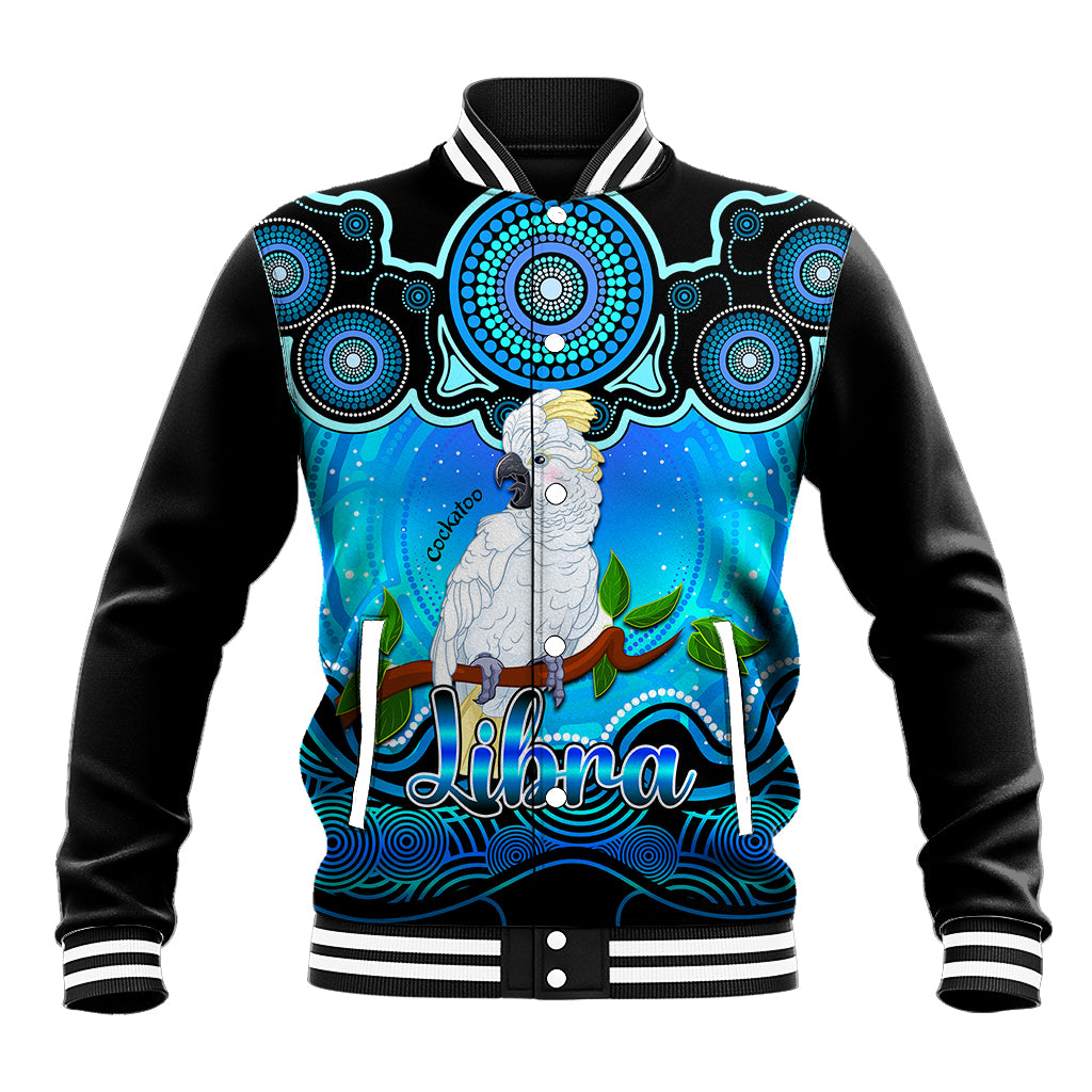 personalised-australia-libra-cockatoo-zodiac-baseball-jacket-auz-astrology-aboriginal-aqua