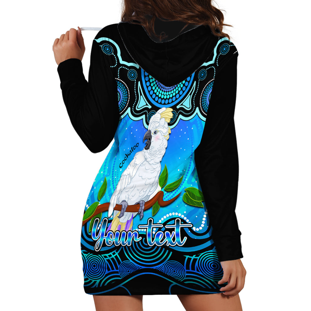 personalised-australia-libra-cockatoo-zodiac-hoodie-dress-auz-astrology-aboriginal-aqua