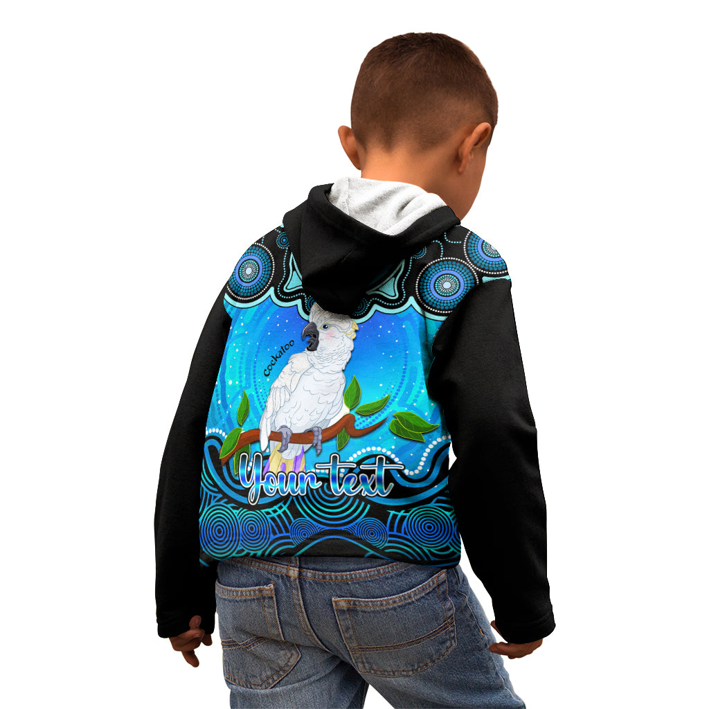 personalised-australia-libra-cockatoo-zodiac-kid-hoodie-auz-astrology-aboriginal-aqua