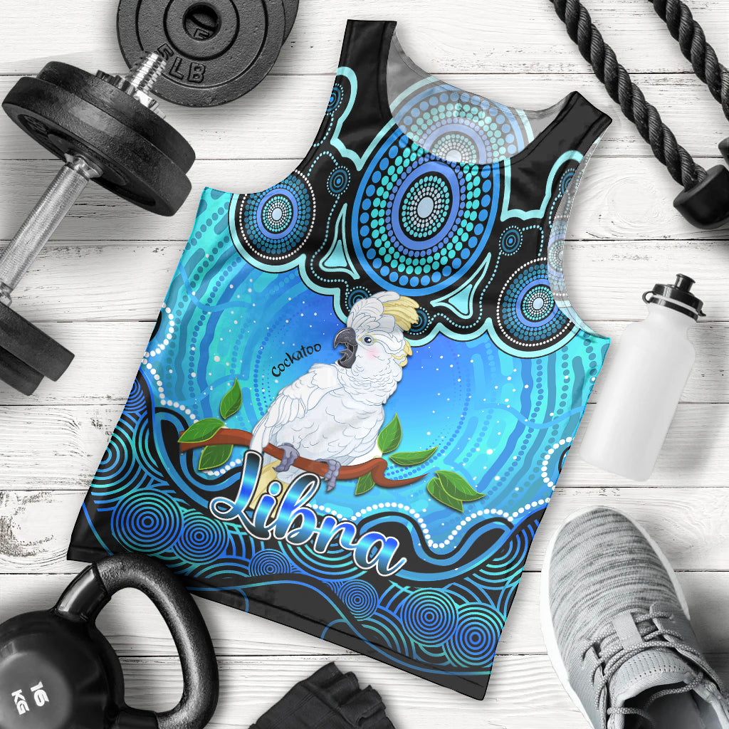 personalised-australia-libra-cockatoo-zodiac-men-tank-top-auz-astrology-aboriginal-aqua