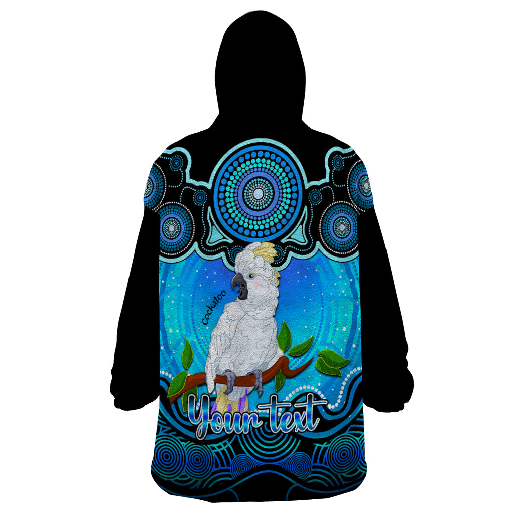 personalised-australia-libra-cockatoo-zodiac-wearable-blanket-hoodie-auz-astrology-aboriginal-aqua