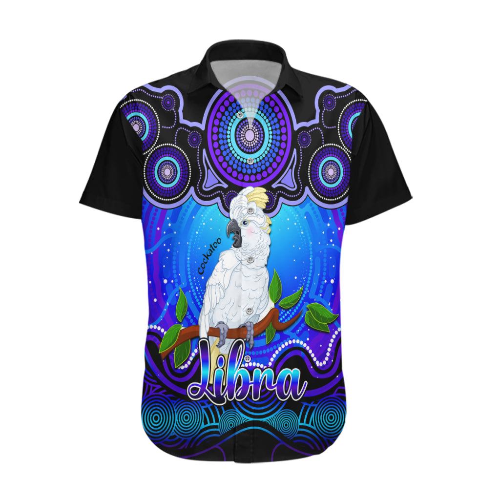 personalised-australia-libra-cockatoo-zodiac-hawaiian-shirt-auz-astrology-aboriginal-blue