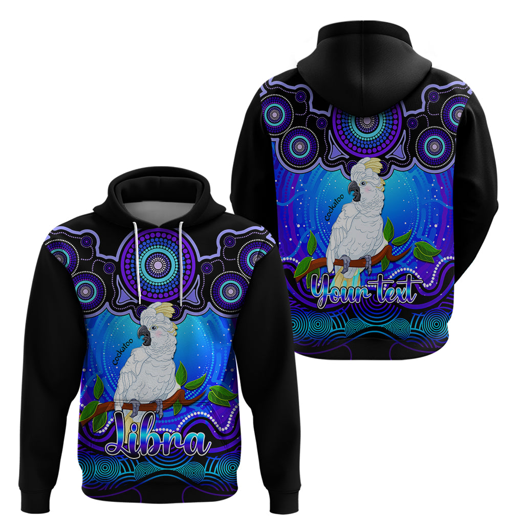 personalised-australia-libra-cockatoo-zodiac-hoodie-auz-astrology-aboriginal-blue