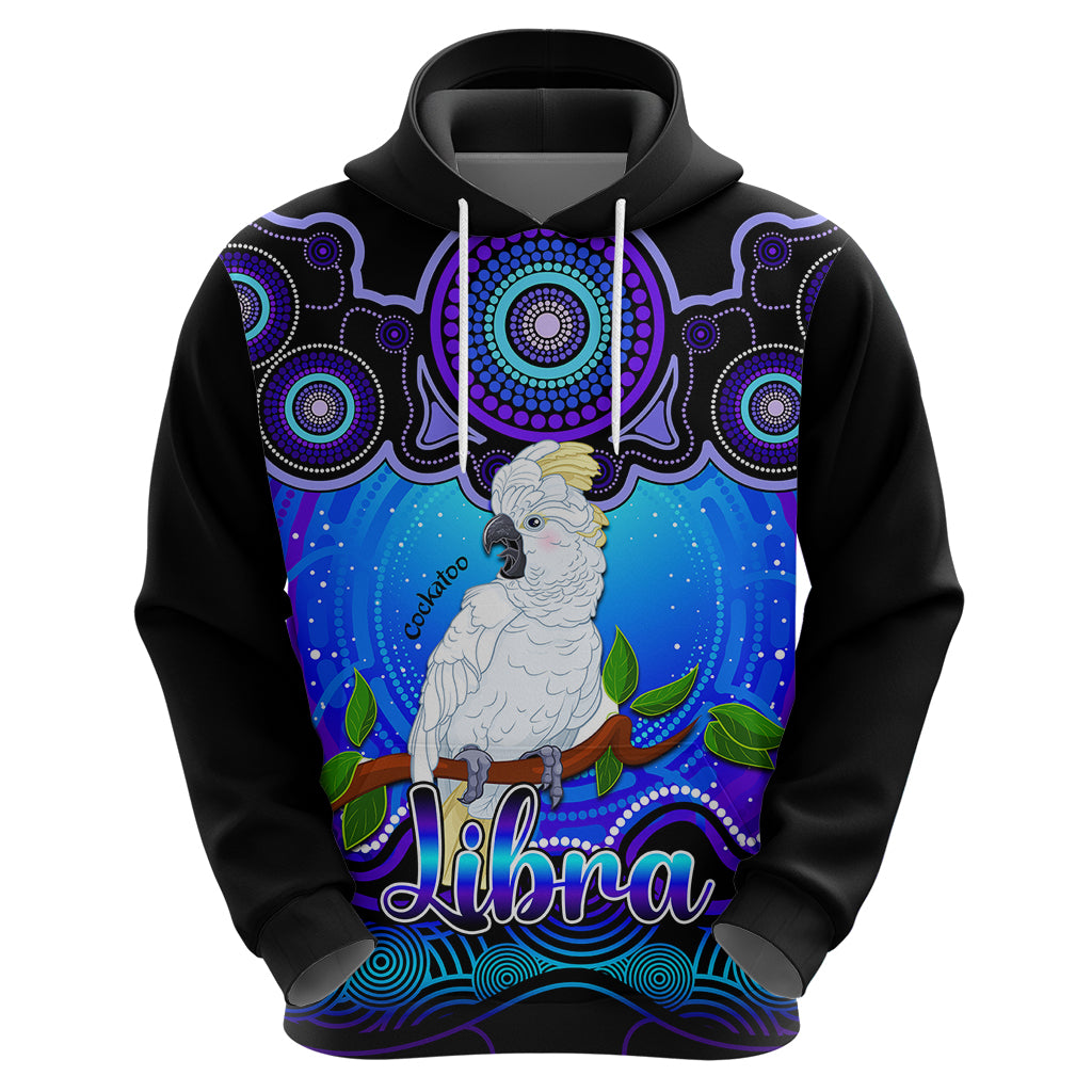 personalised-australia-libra-cockatoo-zodiac-hoodie-auz-astrology-aboriginal-blue