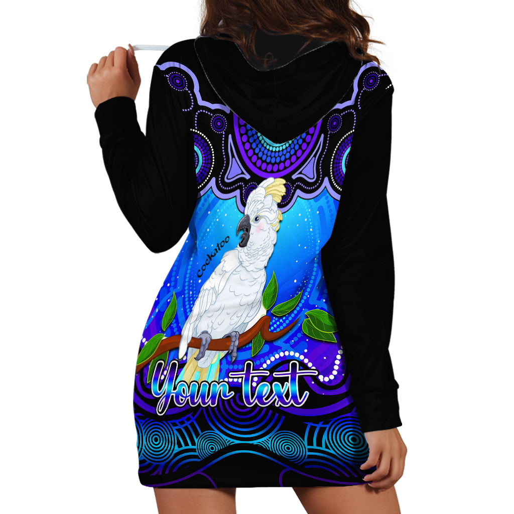 personalised-australia-libra-cockatoo-zodiac-hoodie-dress-auz-astrology-aboriginal-blue