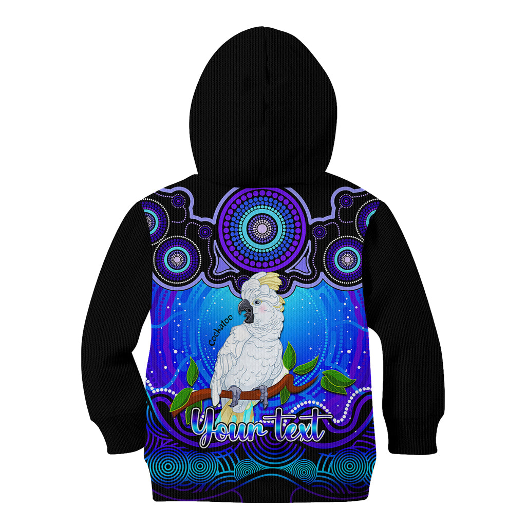 personalised-australia-libra-cockatoo-zodiac-kid-hoodie-auz-astrology-aboriginal-blue