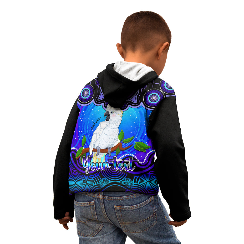 personalised-australia-libra-cockatoo-zodiac-kid-hoodie-auz-astrology-aboriginal-blue