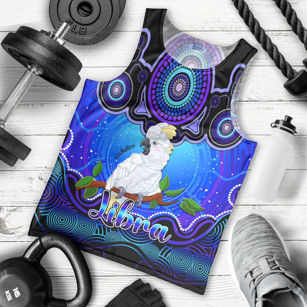 personalised-australia-libra-cockatoo-zodiac-men-tank-top-auz-astrology-aboriginal-blue