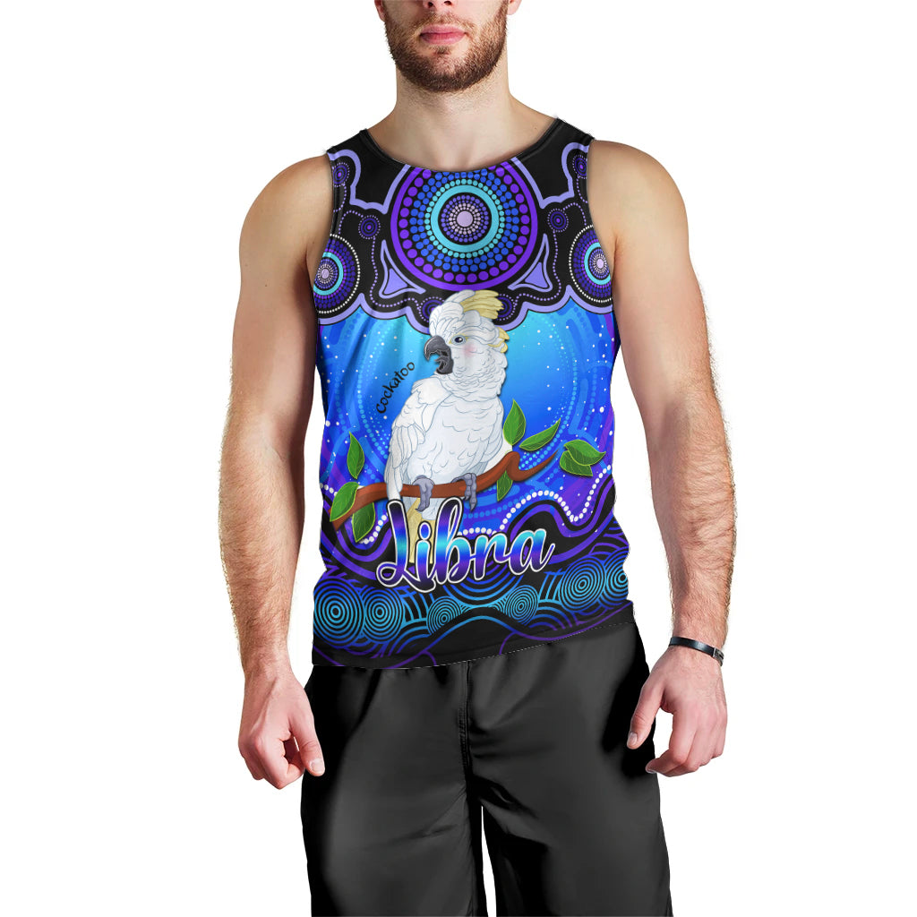 personalised-australia-libra-cockatoo-zodiac-men-tank-top-auz-astrology-aboriginal-blue