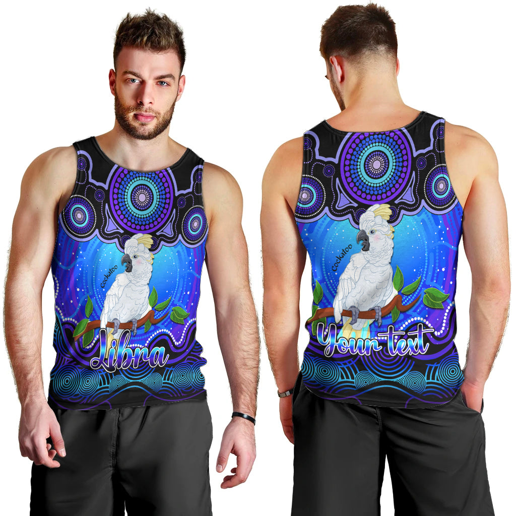 personalised-australia-libra-cockatoo-zodiac-men-tank-top-auz-astrology-aboriginal-blue