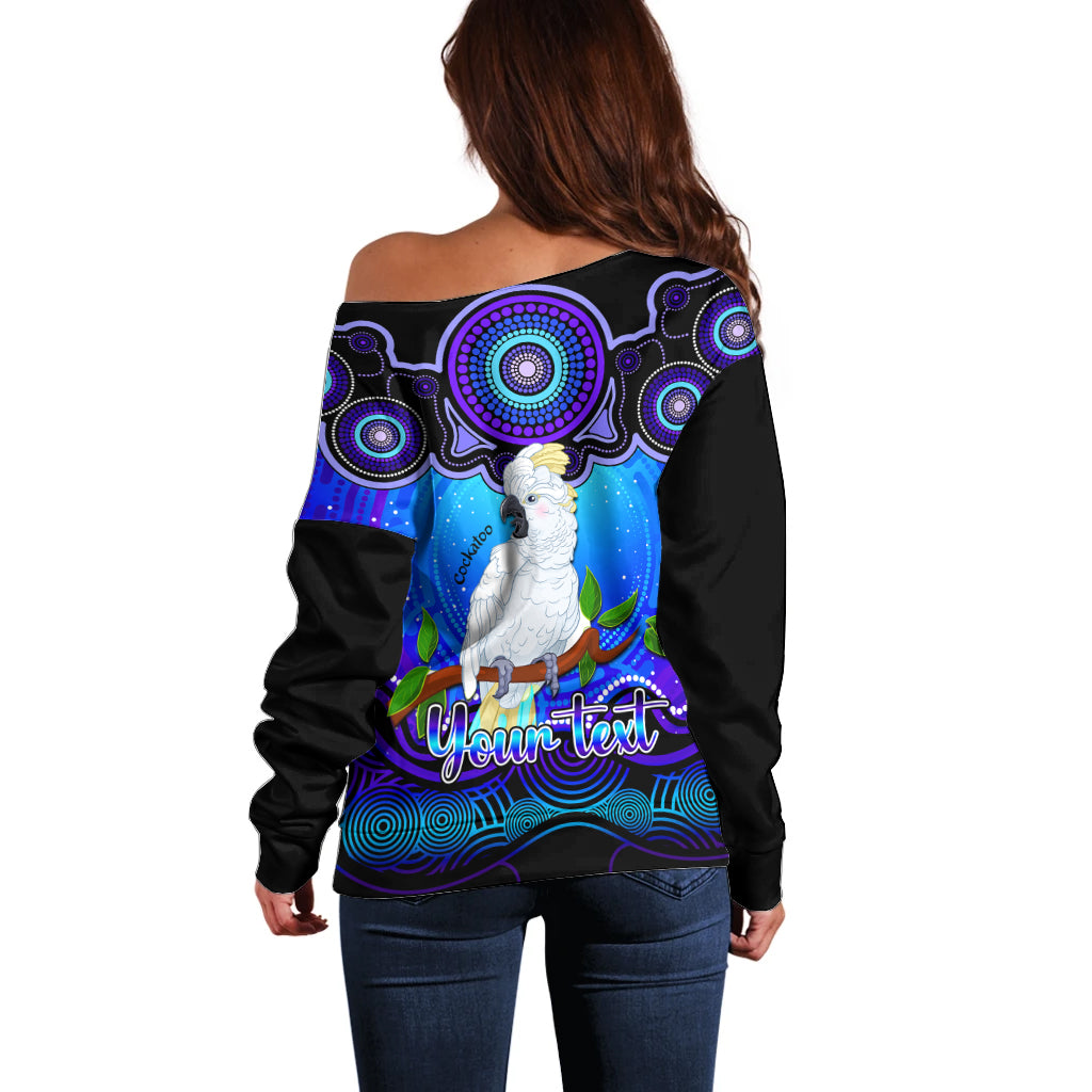 personalised-australia-libra-cockatoo-zodiac-off-shoulder-sweater-auz-astrology-aboriginal-blue