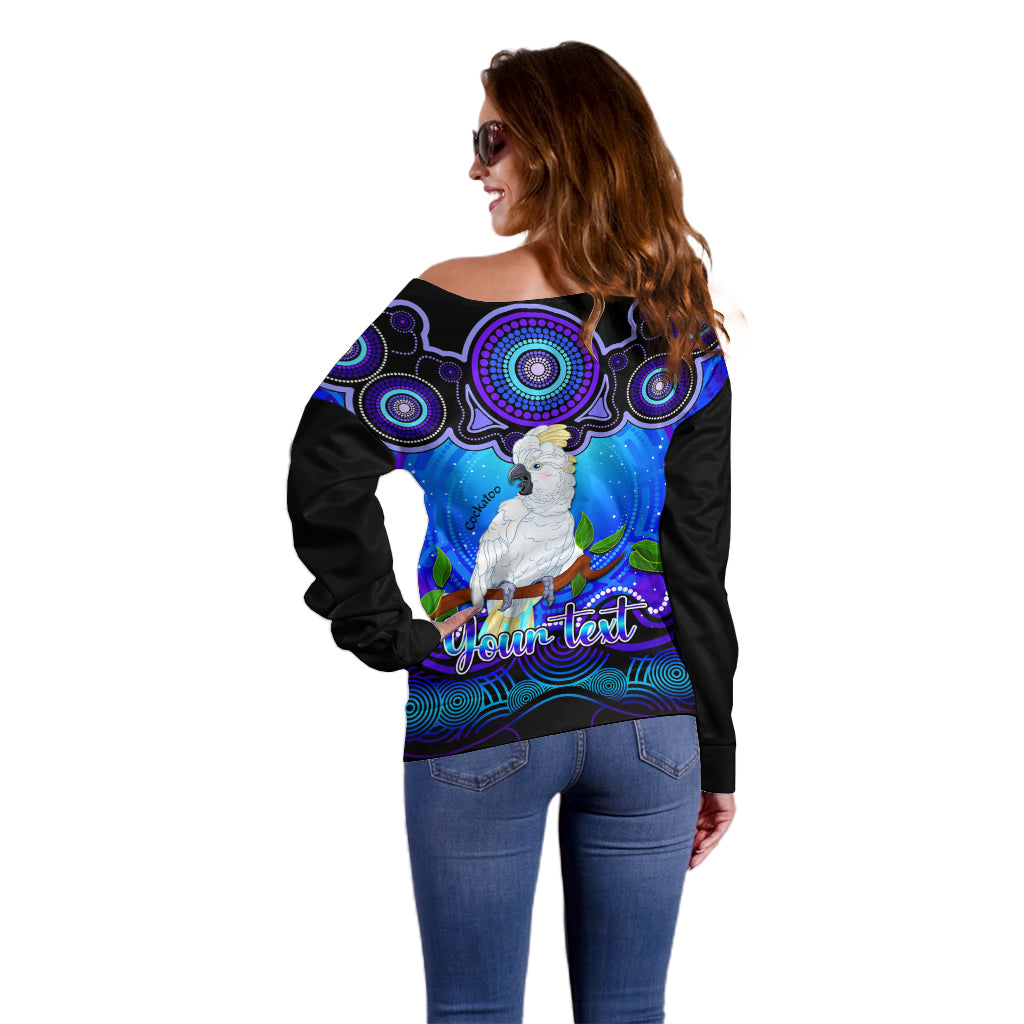 personalised-australia-libra-cockatoo-zodiac-off-shoulder-sweater-auz-astrology-aboriginal-blue