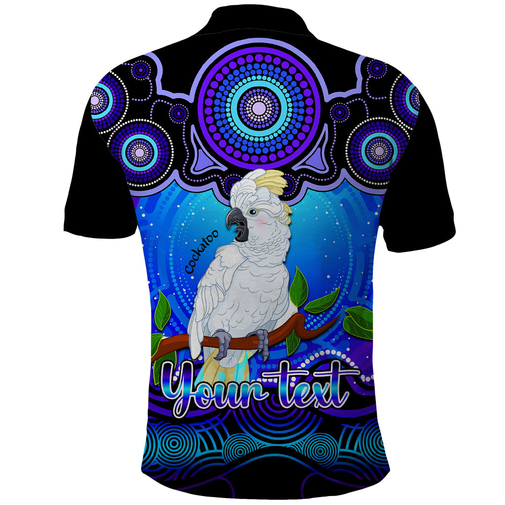 personalised-australia-libra-cockatoo-zodiac-polo-shirt-auz-astrology-aboriginal-blue