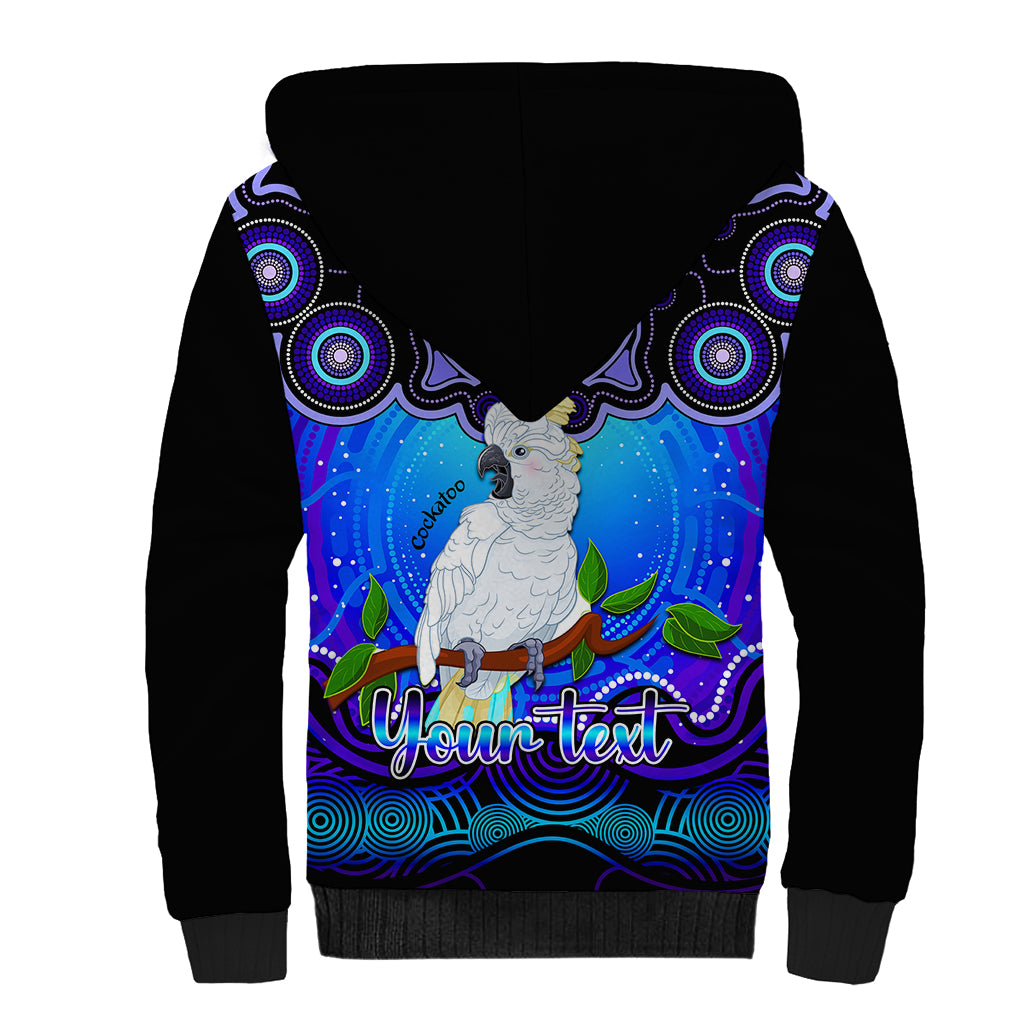 personalised-australia-libra-cockatoo-zodiac-sherpa-hoodie-auz-astrology-aboriginal-blue