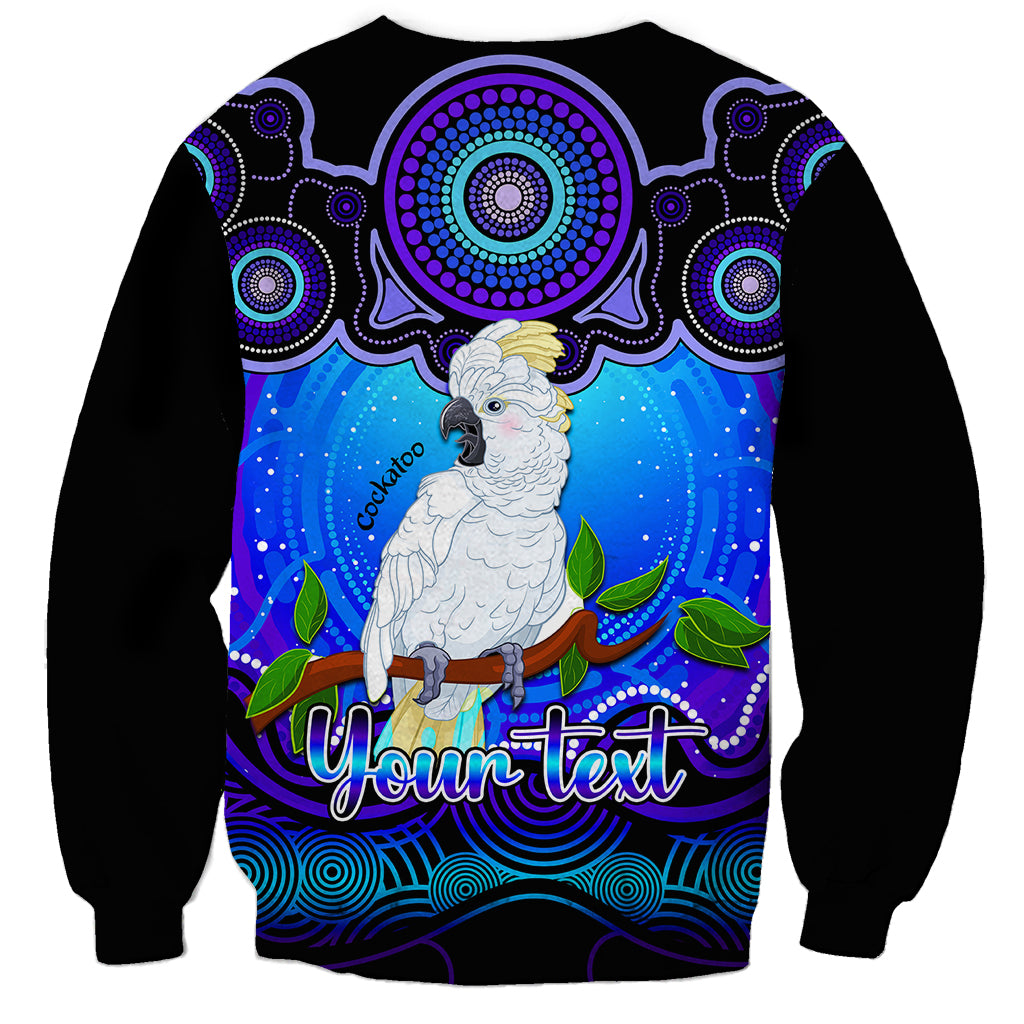 personalised-australia-libra-cockatoo-zodiac-sweatshirt-auz-astrology-aboriginal-blue