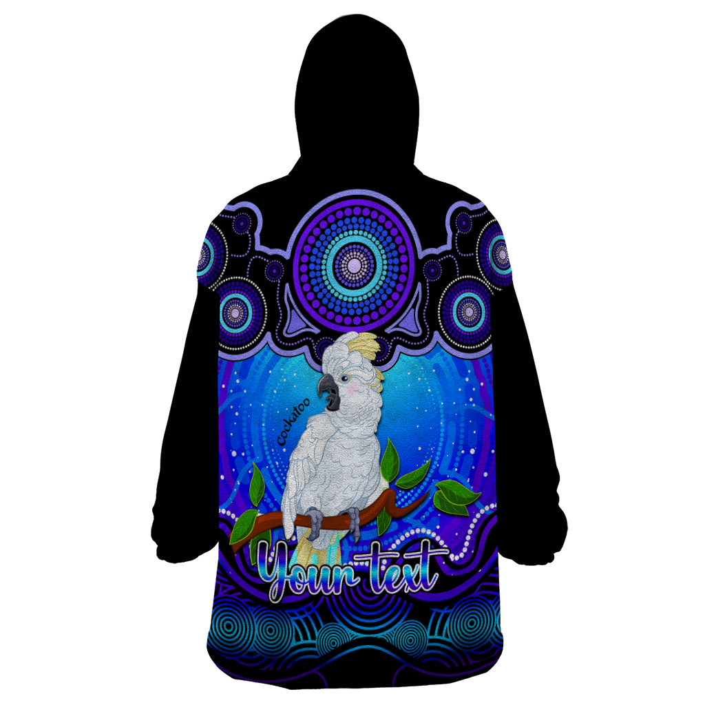 personalised-australia-libra-cockatoo-zodiac-wearable-blanket-hoodie-auz-astrology-aboriginal-blue