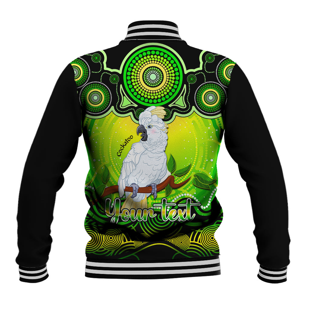 personalised-australia-libra-cockatoo-zodiac-baseball-jacket-auz-astrology-aboriginal-green