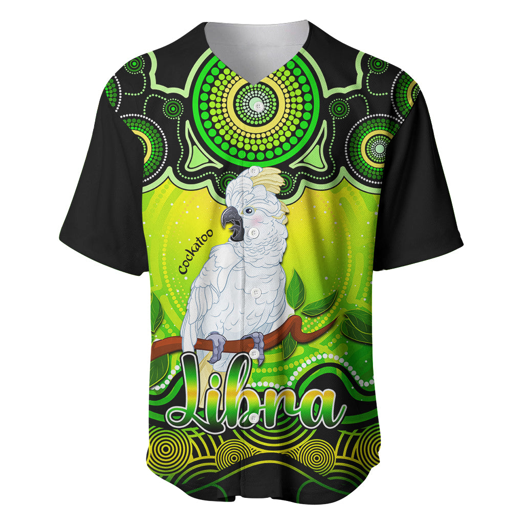 personalised-australia-libra-cockatoo-zodiac-baseball-jersey-auz-astrology-aboriginal-green