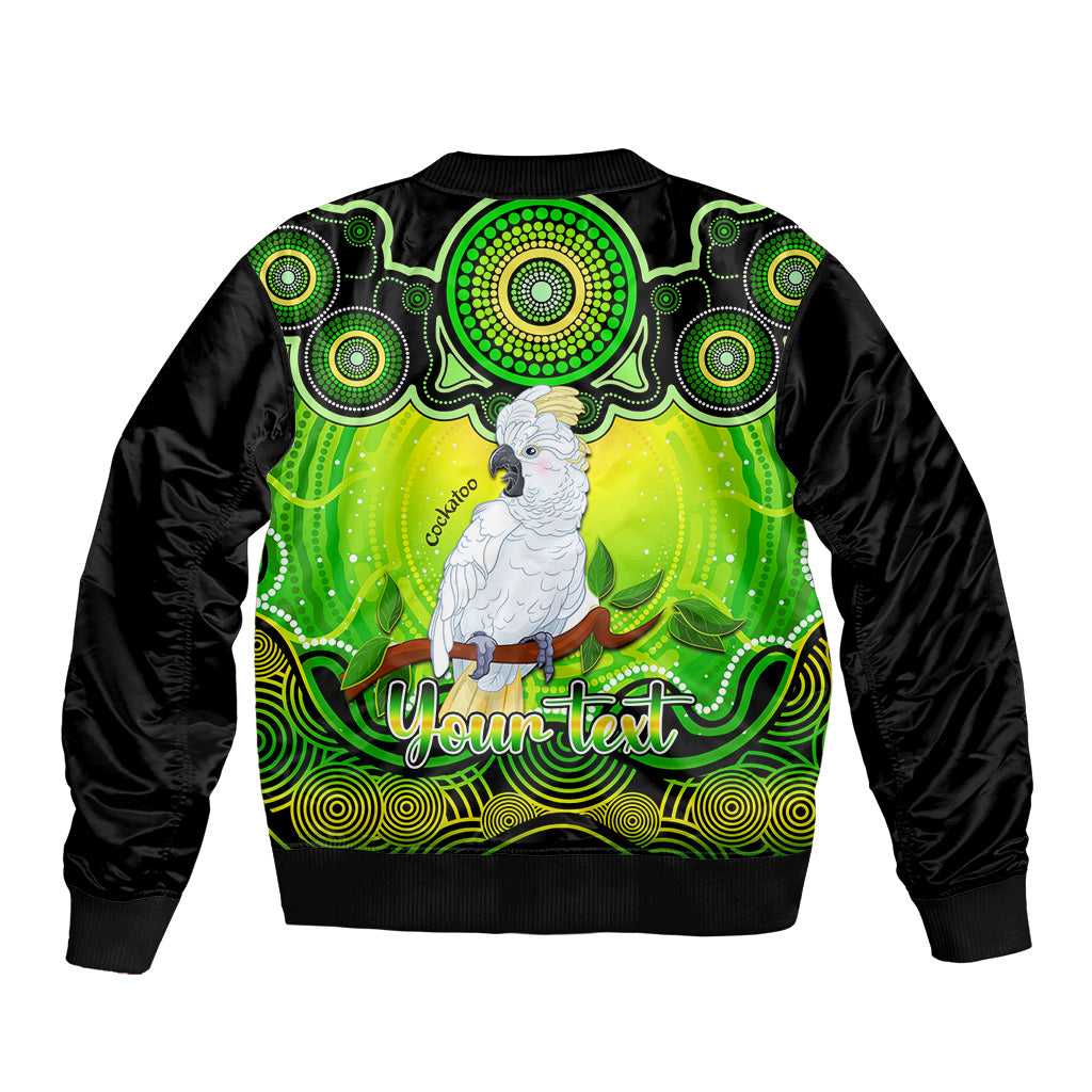 personalised-australia-libra-cockatoo-zodiac-bomber-jacket-auz-astrology-aboriginal-green