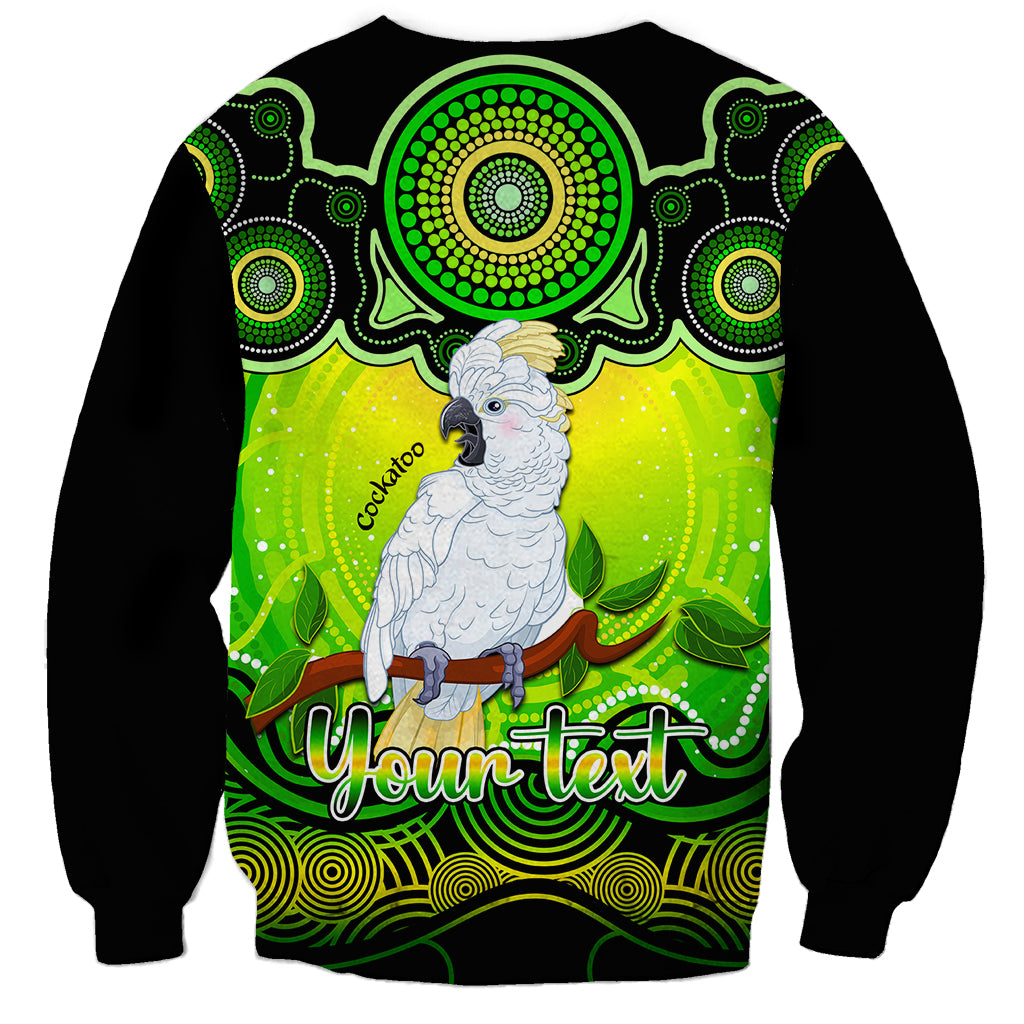 personalised-australia-libra-cockatoo-zodiac-sweatshirt-auz-astrology-aboriginal-green