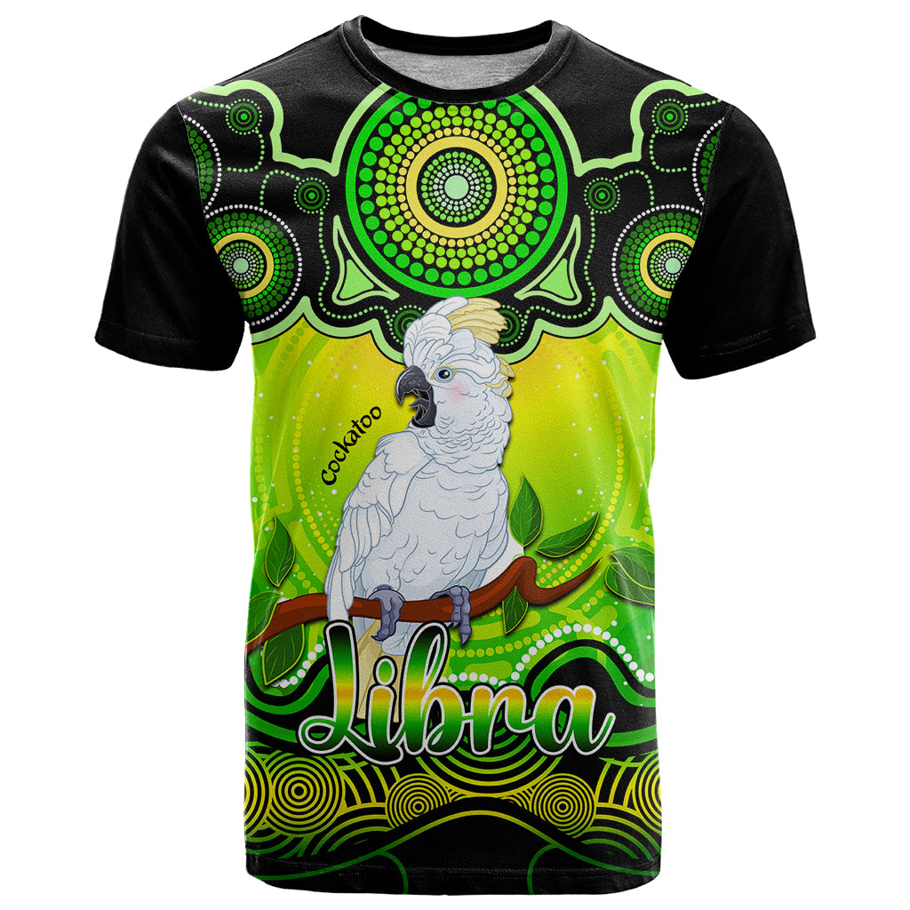 personalised-australia-libra-cockatoo-zodiac-t-shirt-auz-astrology-aboriginal-green