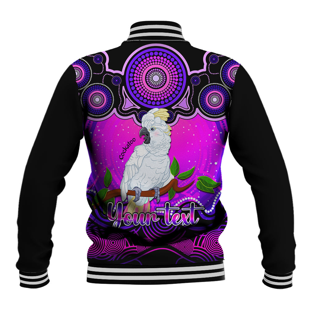 personalised-australia-libra-cockatoo-zodiac-baseball-jacket-auz-astrology-aboriginal-magenta