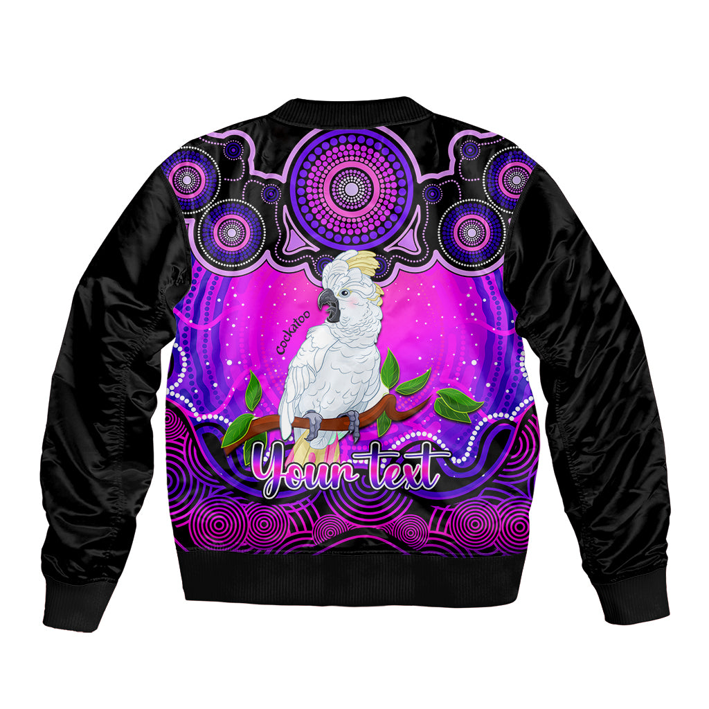 personalised-australia-libra-cockatoo-zodiac-bomber-jacket-auz-astrology-aboriginal-magenta